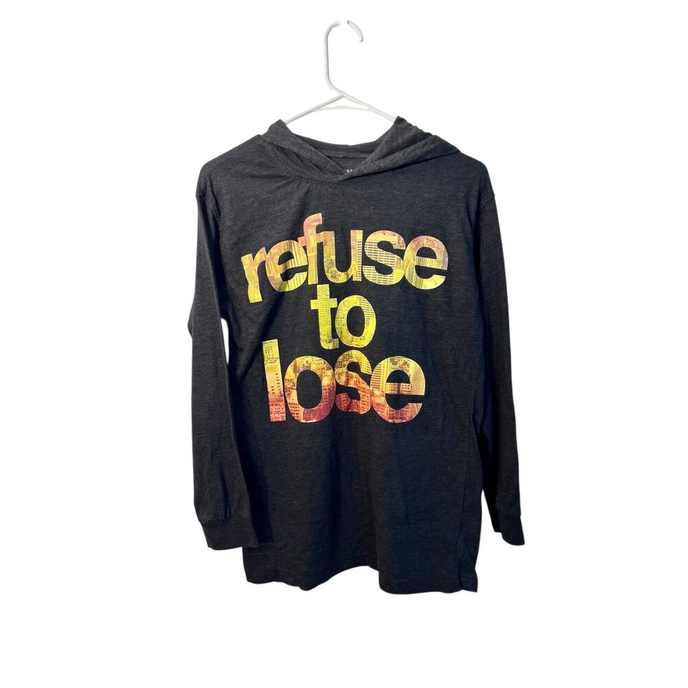 Apostasy Hoodie Long Sleeve Shirt Refuse to Lose Graphic Girls Size XL